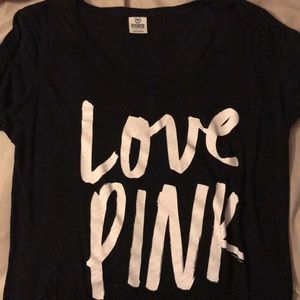 VS PINK tee shirt - gently used - size L